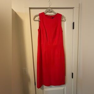 NWOT J. Crew Vibrant Red Midi Dress